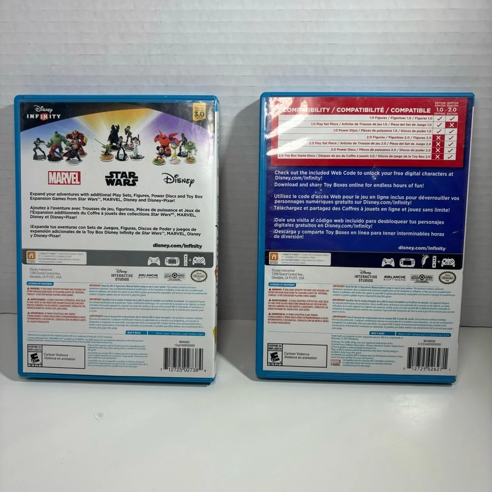 WiiU Disney Infinity‎ game lot of 2